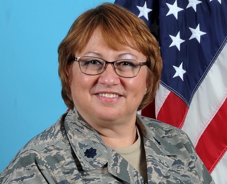 HFU alumna Barbara McCormick-Mejias in military uniform